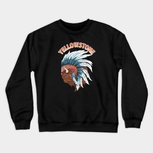 Buffalo Head - Yellowstone Wildlife Crewneck Sweatshirt